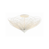 Doral 19'' Semi Flush Mount in Matte White - Front View (DOR-B7703-MT)