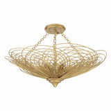 Doral 24'' Semi Flush Mount in Renaissance Gold - Front View (DOR-B7706-RG_CEILING)