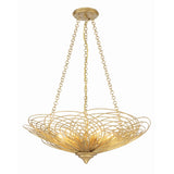 Doral 24'' Chandelier in Renaissance Gold - Front View (DOR-B7706-RG)