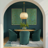 Daria 20.5'' Chandelier in Luxe Gold - Lifestyle View (DRA-8003-LG)