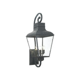 Dumont 14.5'' Outdoor Sconce in Graphite - Front View (DUM-9804-GE)