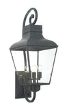Dumont 14.5'' Outdoor Sconce in Graphite - Front View (DUM-9804-GE)
