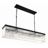 Emory 49'' Linear Chandelier in Black Forged - Additional View (EMO-5407-BF)