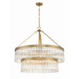 Emory 32'' Chandelier in Modern Gold - Front View (EMO-5408-MG)