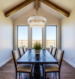 Emory 32'' Chandelier in Modern Gold - Lifestyle View (EMO-5408-MG)