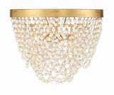 Fiona 13.75'' Flush Mount in Antique Gold - Front View (FIO-A9103-GA-WH)