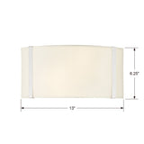 Fulton 13'' Sconce - Dimensions Diagram (FUL-902-PN)