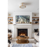 Fulton 18'' Semi Flush Mount in Antique Gold - Lifestyle View (FUL-905-GA)