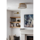 Fulton 18'' Semi Flush Mount in Antique Gold - Lifestyle View (FUL-905-GA)