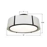 Fulton 24'' Semi Flush Mount - Dimensions Diagram (FUL-907-BK_CEILING)