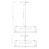 Fulton 24'' Pendant - Dimensions Diagram (FUL-907-GA)