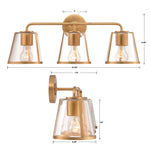 Fulton 23.25'' Bathroom Vanity - Dimensions Diagram (FUL-913-GA-CL)