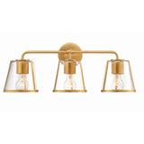 Fulton 23.25'' Bathroom Vanity in Antique Gold - Front View (FUL-913-GA-CL)