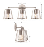 Fulton 23.25'' Bathroom Vanity - Dimensions Diagram (FUL-913-PN-CL)