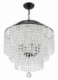 Gabrielle 22'' Chandelier in Matte Black - Additional View (GAB-B7305-MK)