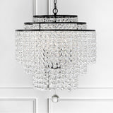 Gabrielle 22'' Chandelier in Matte Black - Lifestyle View (GAB-B7305-MK)