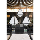 Glacier 14'' Outdoor Pendant in Black Charcoal - Lifestyle View (GLA-9705-OP-BC)