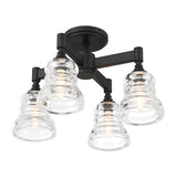 Gregory 17.25'' Semi Flush Mount in Matte Black - Additional View (GRG-1045-MK)