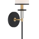 Hatfield 5'' Sconce in Black Forged - Vibrant Gold - Additional View (HAT-471-BF-VG)