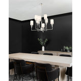 Hatfield 33.25'' Chandelier in Polished Nickel - Lifestyle View (HAT-478-PN)