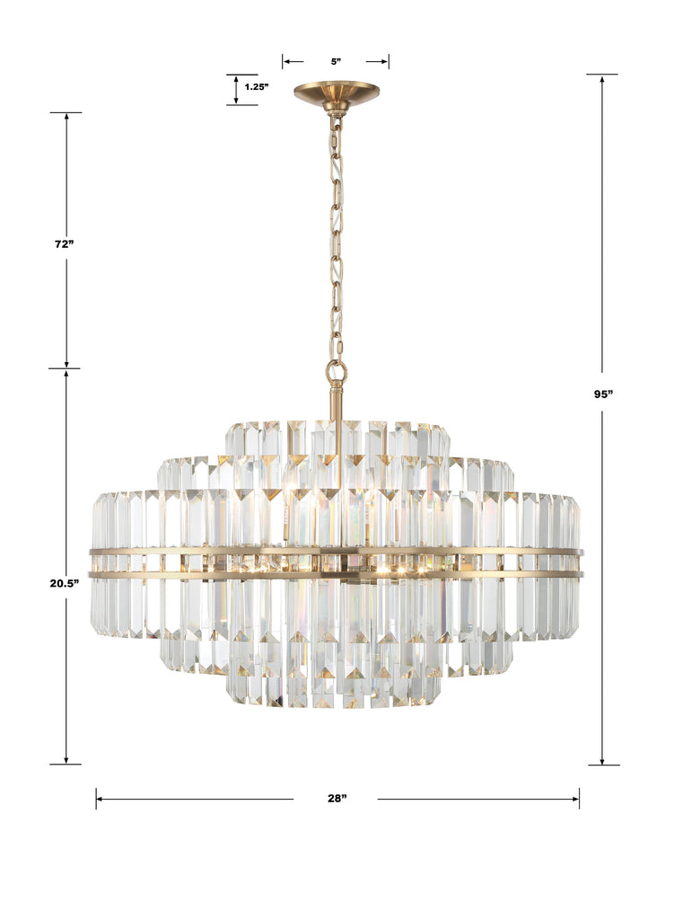 Round Light Chandelier, Hayes Round Light Chandelier (6-Light