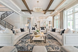 Hayes 40.5'' Chandelier in Aged Brass - Lifestyle View (HAY-1409-AG)