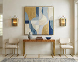 HRK-2501-LG-NY in Luxe Gold - NAVY - Lifestyle View (HRK-2501-LG-NY)