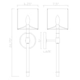 Herrick 6.25" Sconce - Dimensions Diagram (HRK-2511-LG-NY)