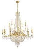 Haywood 40'' Chandelier in Aged Brass - Additional View (HWD-7722-AG)