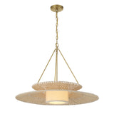 Janipher 29.5'' Chandelier in Soft Gold - Front View (JNP-10543-SG)