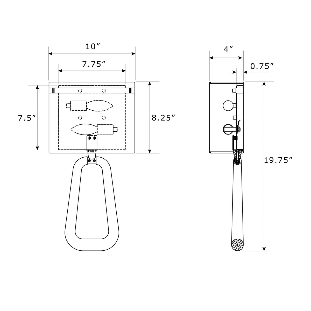Jori 10'' Sconce dimensions