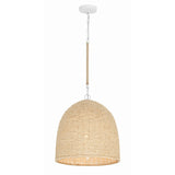 Jasper 16'' Pendant in Matte White - Front View (JSP-10533-MT)
