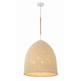Jasper 20'' Pendant in Matte White - Front View (JSP-10536-MT)