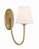 Juno 6'' Sconce in Vibrant Gold - Front View (JUN-10321-VG)