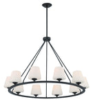 Keenan 42'' Chandelier in Matte Black - Additional View (KEE-A3009-MK)