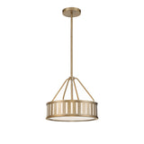 Kendal 15.5'' Chandelier in Vibrant Gold - Front View (KEN-8303-VG)