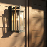 Lendel 6'' Outdoor Sconce in Twilight Bronze - Textured Gold - Lifestyle View (LDL-901-TZ-TG)