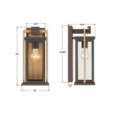 Lendel 6'' Outdoor Sconce - Dimensions Diagram (LDL-901-TZ-TG)