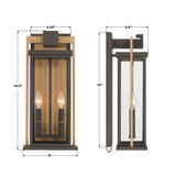 Lendel 8'' Outdoor Sconce - Dimensions Diagram (LDL-902-TZ-TG)