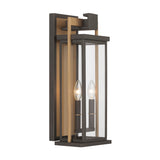 Lendel 8'' Outdoor Sconce in Twilight Bronze - Textured Gold - Front View (LDL-902-TZ-TG)