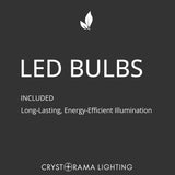 Terrell 46.5'' LED Linear Chandelier in Luxe Gold - LED Detail (TRL-2807-LG)