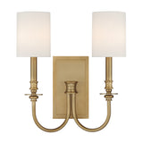 Lloyd 14.5'' Sconce in Aged Brass - Front View (LLO-482-AG)