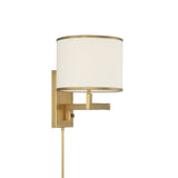 Madison 10'' Task Sconce in Aged Brass - Front View (MAD-B4101-AG)