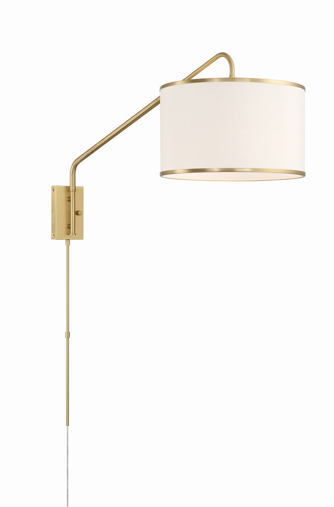 Mallory 1 Light Swing Arm Sconce Crystorama