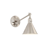 Morgan 7'' Task Sconce in Polished Nickel - Additional View (MOR-8800-PN)