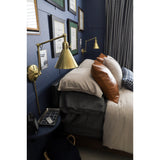 Morgan 7'' Task Sconce in Aged Brass - Lifestyle View (MOR-8801-AG)