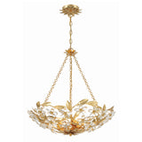 Marselle 24'' Chandelier in Antique Gold - Front View (MSL-306-GA)