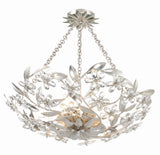 Marselle 24'' Semi Flush Mount in Antique Silver - Front View (MSL-306-SA_CEILING)