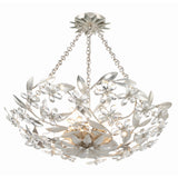 Marselle 24'' Semi Flush Mount in Antique Silver - Front View (MSL-306-SA_CEILING)