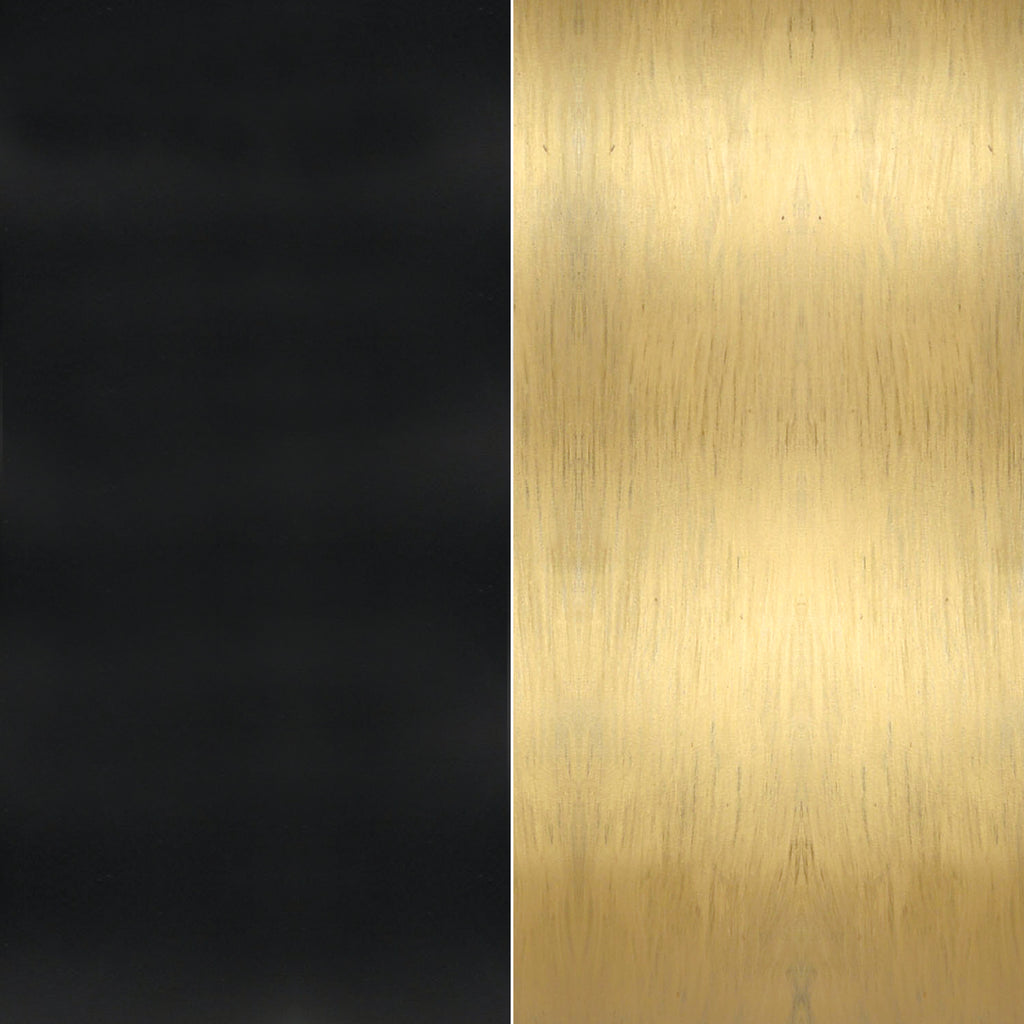 Atlas 13.5'' Outdoor Post - Matte Black - Textured Gold Finish Detail (ATL-709-MK-TG)